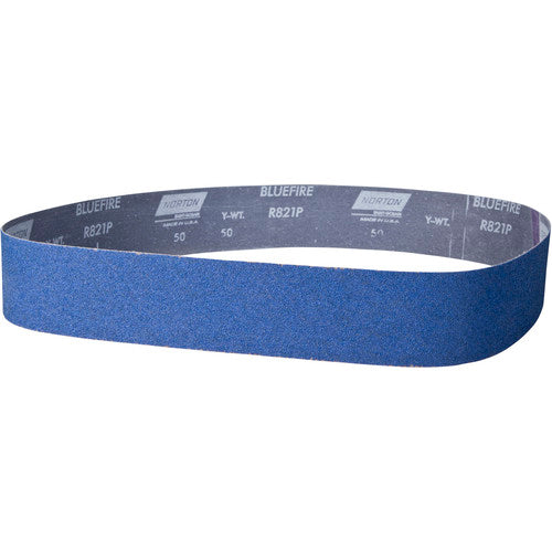 2 × 48″ BlueFire Cloth Narrow Benchstand Belt 80 Grit R821P Zirconia Alumina - All Tool & Supply