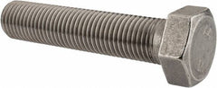 Value Collection - M30x3.50mm Metric Coarse, 140mm Length Under Head Hex Head Cap Screw - Fully Threaded, Grade 316 & Austenitic A4 Stainless Steel, Uncoated, 46mm Hex - All Tool & Supply