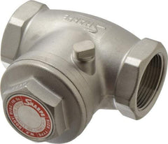 Sharpe Valves - 1-1/4" Stainless Steel Check Valve - FNPT x FNPT, 200 WOG - All Tool & Supply