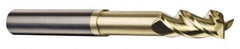 Accupro - 5/8", 3 Flute, Single End, Solid Carbide, 0.03" Corner Radius End Mill - 5" OAL, 37° Helix, Right Hand Flute, 3/4" LOC, Right Hand Cut, 2-3/8" Extended Reach - All Tool & Supply