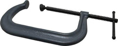 Wilton - Regular-Duty 8-1/4" Max Opening, 5" Throat Depth, Forged Steel Standard C-Clamp - 6,900 Lb Capacity, 0" Min Opening, Deep Throat - All Tool & Supply