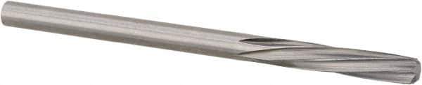 Magafor - 3.5103mm Solid Carbide 6 Flute Chucking Reamer - Spiral Flute, 0.1382" Straight Shank, 19/32" Flute Length, 2-1/4" OAL - All Tool & Supply