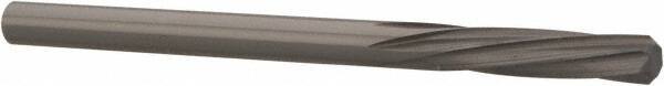 Magafor - 3.6398mm Solid Carbide 6 Flute Chucking Reamer - Spiral Flute, 0.1433" Straight Shank, 19/32" Flute Length, 2-1/4" OAL - All Tool & Supply