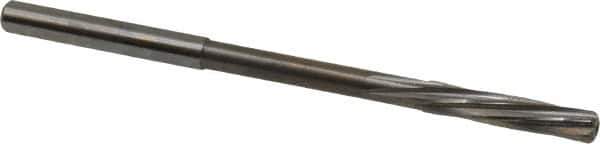 Magafor - 4.32mm Solid Carbide 6 Flute Chucking Reamer - Spiral Flute, 0.177" Straight Shank, 53/64" Flute Length, 3-5/32" OAL - All Tool & Supply