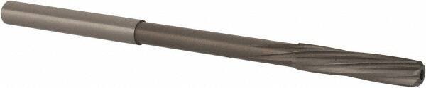 Magafor - 4.48mm Solid Carbide 6 Flute Chucking Reamer - Spiral Flute, 0.177" Straight Shank, 53/64" Flute Length, 3-5/32" OAL - All Tool & Supply