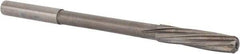 Magafor - 5.63mm Solid Carbide 6 Flute Chucking Reamer - Spiral Flute, 0.216" Straight Shank, 1-1/32" Flute Length, 3-21/32" OAL - All Tool & Supply