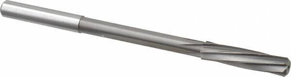 Magafor - 6.39mm Solid Carbide 6 Flute Chucking Reamer - Spiral Flute, 0.236" Straight Shank, 1-7/64" Flute Length, 3-31/32" OAL - All Tool & Supply