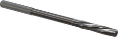 Magafor - 6.97mm Solid Carbide 6 Flute Chucking Reamer - Spiral Flute, 0.276" Straight Shank, 1-7/32" Flute Length, 4-9/32" OAL - All Tool & Supply