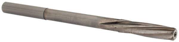 Magafor - 7.14mm Solid Carbide 6 Flute Chucking Reamer - Spiral Flute, 0.276" Straight Shank, 1-7/32" Flute Length, 4-9/32" OAL - All Tool & Supply