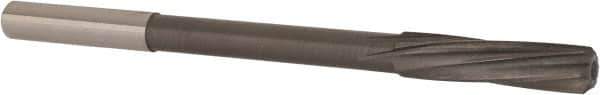 Magafor - 7.54mm Solid Carbide 6 Flute Chucking Reamer - Spiral Flute, 0.276" Straight Shank, 1-7/32" Flute Length, 4-9/32" OAL - All Tool & Supply