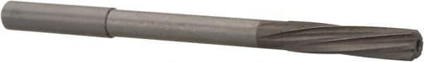 Magafor - 7.7394mm Solid Carbide 6 Flute Chucking Reamer - Spiral Flute, 0.315" Straight Shank, 1-19/64" Flute Length, 4-5/8" OAL - All Tool & Supply