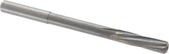 Magafor - 8.73mm Solid Carbide 6 Flute Chucking Reamer - Spiral Flute, 0.354" Straight Shank, 1-27/64" Flute Length, 4-31/32" OAL - All Tool & Supply