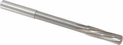 Magafor - 9.49mm Solid Carbide 6 Flute Chucking Reamer - Spiral Flute, 0.354" Straight Shank, 1-27/64" Flute Length, 4-31/32" OAL - All Tool & Supply