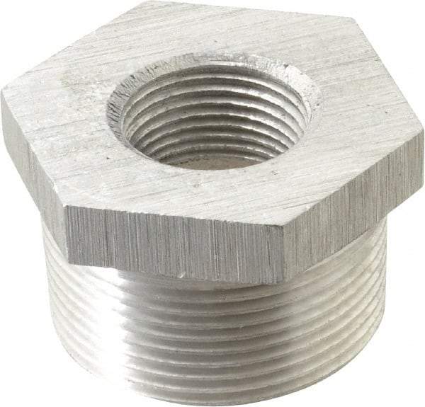 Latrobe Foundry - 1-1/2 x 3/4" Aluminum Pipe Hex Bushing - 150 psi, M x F End Connection, Grade 356-F - All Tool & Supply