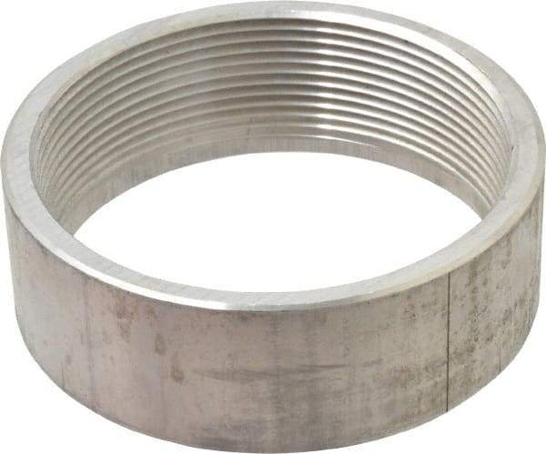 Latrobe Foundry - 4" Aluminum Pipe Half Coupling - 150 psi, F End Connection, Grade 6061-T6 - All Tool & Supply