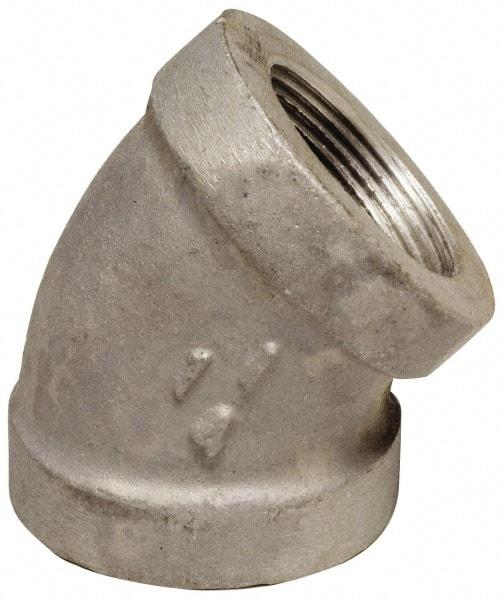 Latrobe Foundry - 1-1/2" Aluminum Pipe 45° Elbow - 150 psi, F End Connection, Grade 356-F - All Tool & Supply