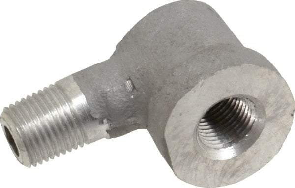 Latrobe Foundry - 1/8" Aluminum Pipe 90° Street Elbow - 150 psi, M x F End Connection, Grade 356-F - All Tool & Supply