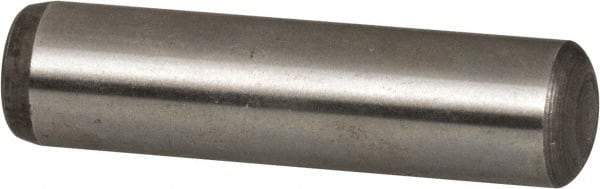 Made in USA - 1 Inch Long, Knurl Pin - 1/4 Inch Diameter, Steel - Exact Industrial Supply