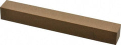 Made in USA - 6" Long x 3/4" Wide x 3/4" Thick, Aluminum Oxide Sharpening Stone - Square, Medium Grade - All Tool & Supply