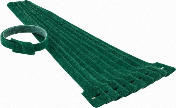 SpeedTech - 13" Long Green Nylon & Polyethylene Mountable Cable Tie - 40 Lb Tensile Strength, 3-1/4" Max Bundle Diam - All Tool & Supply