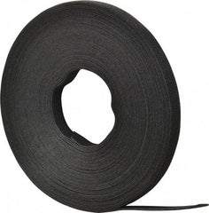 SpeedTech - 75' Long Black Nylon & Polyethylene Hook & Loop Strap - 50 Lb Tensile Strength - All Tool & Supply