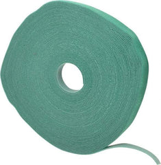 SpeedTech - 75' Long Green Nylon & Polyethylene Hook & Loop Strap - 50 Lb Tensile Strength - All Tool & Supply