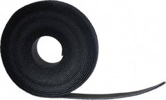 SpeedTech - 15' Long Black Nylon & Polyethylene Hook & Loop Strap - 50 Lb Tensile Strength - All Tool & Supply