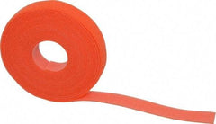 SpeedTech - 15' Long Orange Nylon & Polyethylene Hook & Loop Strap - 50 Lb Tensile Strength - All Tool & Supply