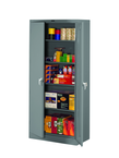 36"W x 18"D x 78"H Storage Cabinet, Welded Set Up, with 4 Adj. Shelves, Levelers, - All Tool & Supply