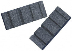 Grier Abrasives - Rectangular, Silicon Carbide, Grooved Dressing Finishing Stick - 3-1/2" Long x 1-3/8" Wide x 9/16" Thick, 3/32" Diam x 1-1/2" Long Shank, Very Coarse Grade - All Tool & Supply