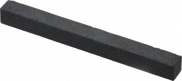 Grier Abrasives - Square, Silicone Carbide, Finishing Stick - 4" Long x 3/8" Wide x 3/8" Thick, 3/32" Diam x 1-1/2" Long Shank, Medium Grade - All Tool & Supply