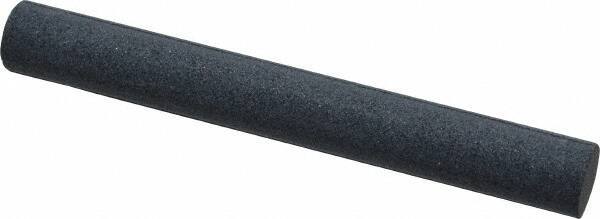 Grier Abrasives - Round, Silicone Carbide, Finishing Stick - 4" Long x 1/2" Width, 3/32" Diam x 1-1/2" Long Shank, Medium Grade - All Tool & Supply