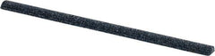 Grier Abrasives - Half Round, Aluminum Oxide, Finishing Stick - 4" Long x 1/4" Width, 3/32" Diam x 1-1/2" Long Shank, Coarse Grade - All Tool & Supply