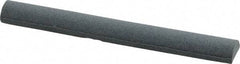 Grier Abrasives - Half Round, Aluminum Oxide, Finishing Stick - 4" Long x 1/2" Width, 3/32" Diam x 1-1/2" Long Shank, Fine Grade - All Tool & Supply