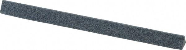 Grier Abrasives - Three Square, Aluminum Oxide, Finishing Stick - 4" Long x 1/4" Width, 3/32" Diam x 1-1/2" Long Shank, Medium Grade - All Tool & Supply