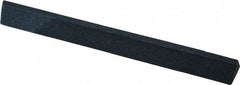 Grier Abrasives - Three Square, Aluminum Oxide, Finishing Stick - 4" Long x 3/8" Width, 3/32" Diam x 1-1/2" Long Shank, Medium Grade - All Tool & Supply