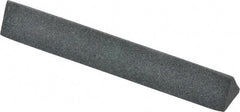 Grier Abrasives - Three Square, Aluminum Oxide, Finishing Stick - 4" Long x 1/2" Width, 3/32" Diam x 1-1/2" Long Shank, Medium Grade - All Tool & Supply