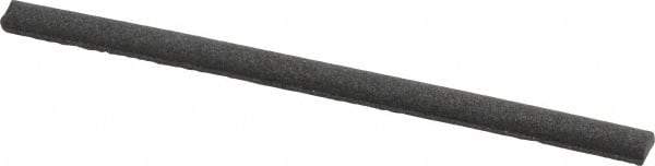 Grier Abrasives - Half Round, Silicone Carbide, Finishing Stick - 4" Long x 1/4" Width, 3/32" Diam x 1-1/2" Long Shank, Medium Grade - All Tool & Supply