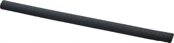 Grier Abrasives - Half Round, Silicone Carbide, Finishing Stick - 4" Long x 1/4" Width, 3/32" Diam x 1-1/2" Long Shank, Fine Grade - All Tool & Supply