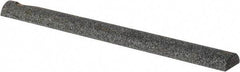 Grier Abrasives - Half Round, Silicone Carbide, Finishing Stick - 4" Long x 3/8" Width, 3/32" Diam x 1-1/2" Long Shank, Coarse Grade - All Tool & Supply