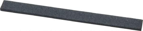 Grier Abrasives - Half Round, Silicone Carbide, Finishing Stick - 4" Long x 3/8" Width, 3/32" Diam x 1-1/2" Long Shank, Medium Grade - All Tool & Supply