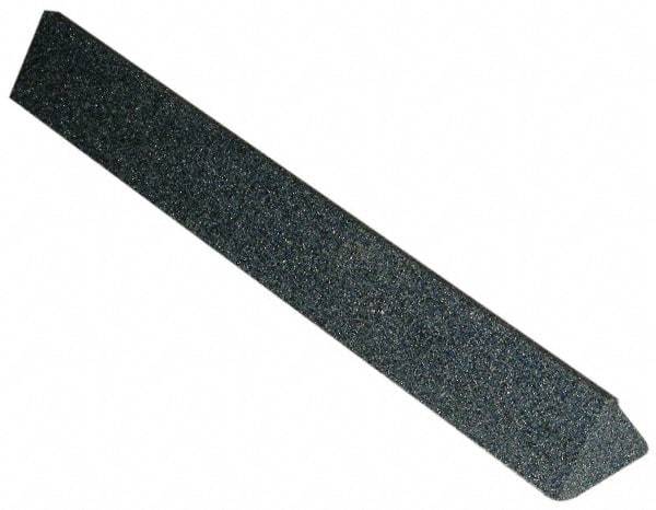 Grier Abrasives - Three Square, Silicone Carbide, Finishing Stick - 4" Long x 1/4" Width, 3/32" Diam x 1-1/2" Long Shank, Coarse Grade - All Tool & Supply