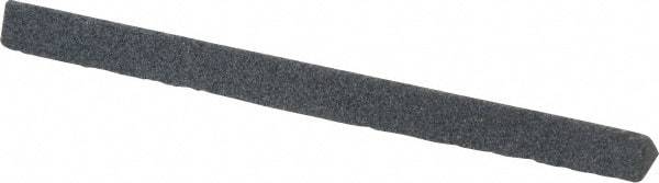 Grier Abrasives - Three Square, Silicone Carbide, Finishing Stick - 4" Long x 1/4" Width, 3/32" Diam x 1-1/2" Long Shank, Medium Grade - All Tool & Supply