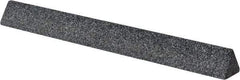 Grier Abrasives - Three Square, Silicone Carbide, Finishing Stick - 4" Long x 3/8" Width, 3/32" Diam x 1-1/2" Long Shank, Coarse Grade - All Tool & Supply