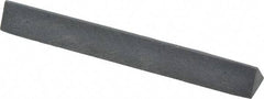 Grier Abrasives - Three Square, Silicone Carbide, Finishing Stick - 4" Long x 3/8" Width, 3/32" Diam x 1-1/2" Long Shank, Fine Grade - All Tool & Supply