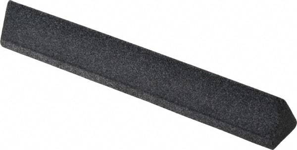 Grier Abrasives - Three Square, Silicone Carbide, Finishing Stick - 4" Long x 1/2" Width, 3/32" Diam x 1-1/2" Long Shank, Coarse Grade - All Tool & Supply