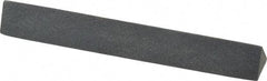 Grier Abrasives - Three Square, Silicone Carbide, Finishing Stick - 4" Long x 1/2" Width, 3/32" Diam x 1-1/2" Long Shank, Fine Grade - All Tool & Supply