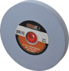 Camel Grinding Wheels - 120 Grit Aluminum Oxide Bench & Pedestal Grinding Wheel - 6" Diam x 1" Hole x 3/4" Thick, 4456 Max RPM, K Hardness, Fine Grade , Vitrified Bond - All Tool & Supply