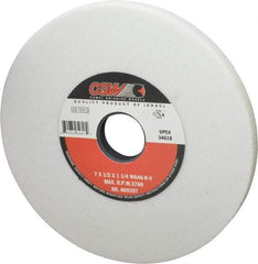 Camel Grinding Wheels - 7" Diam x 1-1/4" Hole x 1/2" Thick, K Hardness, 46 Grit Surface Grinding Wheel - Aluminum Oxide, Type 1, Coarse Grade, 3,760 Max RPM, Vitrified Bond, No Recess - All Tool & Supply