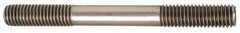 Gibraltar - 5/16-18 4" OAL Equal Double Threaded Stud - Stainless Steel, Black Oxide Finish, 1-1/8" Equal Thread Length - All Tool & Supply